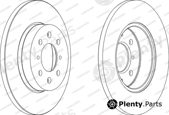Wagner WGR0872-1 — Brake Disc