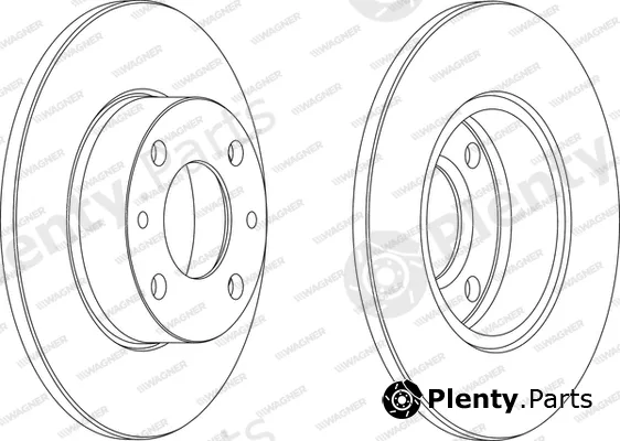 Wagner WGR0083-1 — Brake Disc