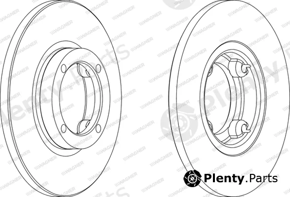 Wagner WGR1076-1 — Brake Disc