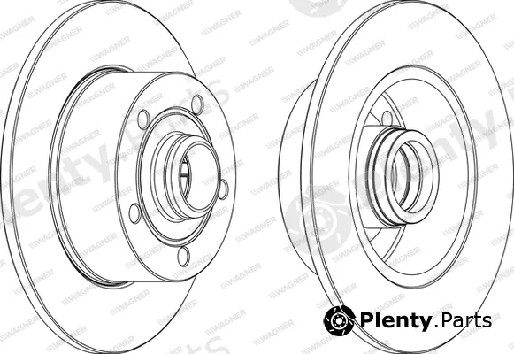 Wagner WGR0830-1 — Brake Disc