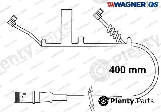 Wagner 587021W — Warning Contact, brake pad wear