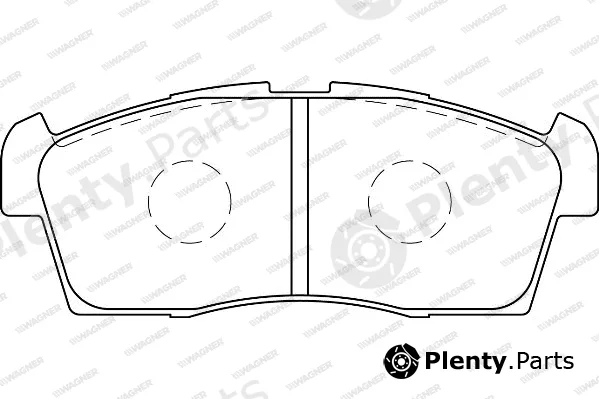 Wagner WBP80002A — Brake Pad Set, disc brake
