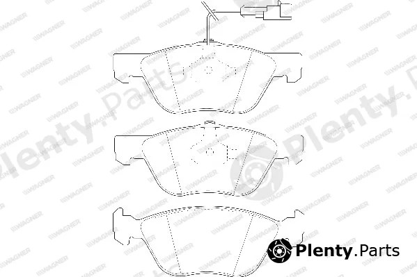 Wagner WBP21636A — Brake Pad Set, disc brake