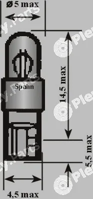 Spahn Glühlampen 6924 — Bulb, interior light