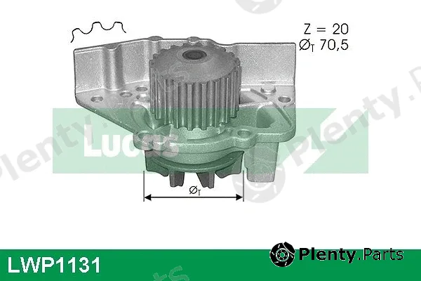 Lucas LWP1131 — Water Pump, engine cooling