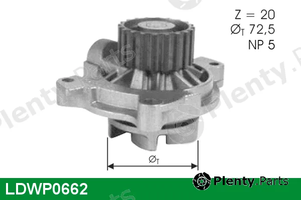 Lucas LDWP0662 — Water Pump, engine cooling