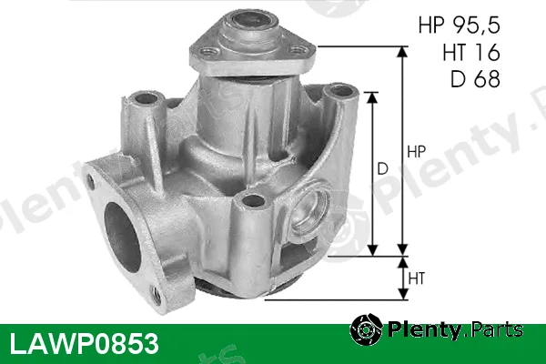 Lucas LAWP0853 — Water Pump, engine cooling