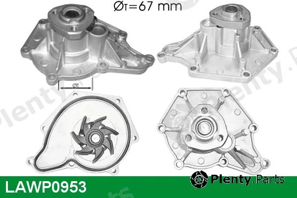 Lucas LAWP0953 — Water Pump, engine cooling