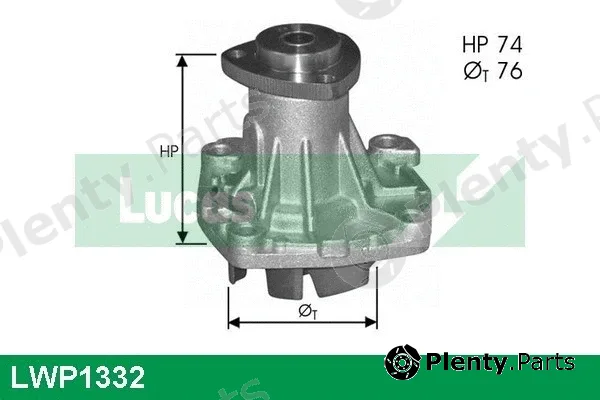 Lucas LWP1332 — Water Pump, engine cooling