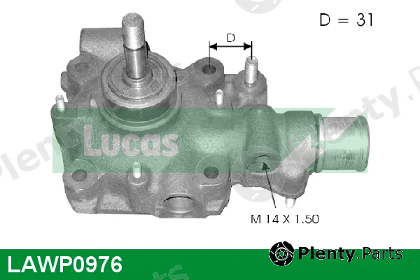 Lucas LAWP0976 — Water Pump, engine cooling