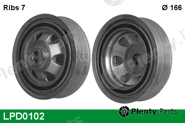 Lucas LPD0102 — Belt Pulley, crankshaft