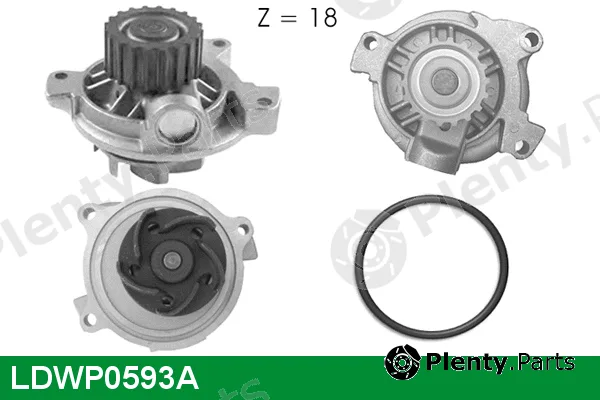 Lucas LDWP0593A — Water Pump, engine cooling