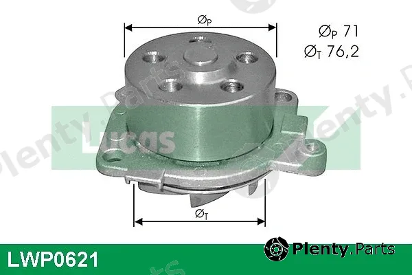 Lucas LWP0621 — Water Pump, engine cooling