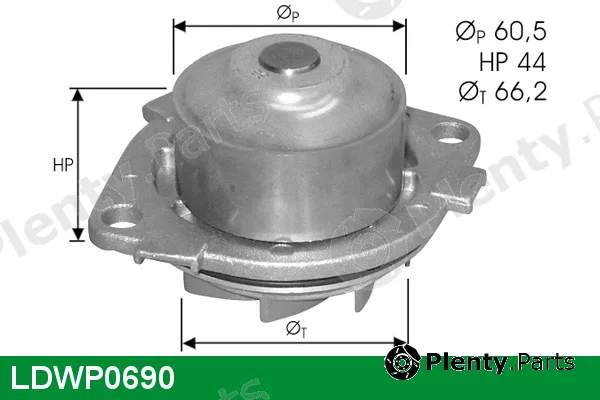 Lucas LDWP0690 — Water Pump, engine cooling