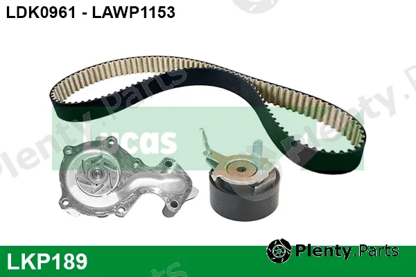 Lucas LKP189 — Water Pump & Timing Belt Kit