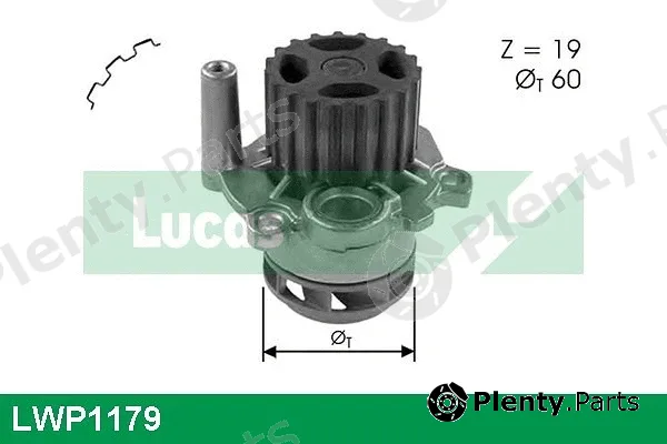 Lucas LWP1179 — Water Pump, engine cooling