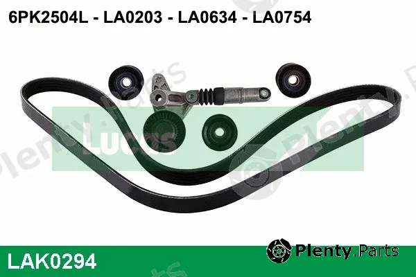 Lucas LAK0294 — V-Ribbed Belt Set