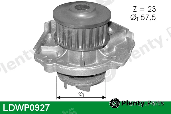 Lucas LDWP0927 — Water Pump, engine cooling