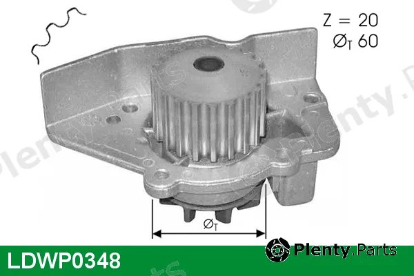 Lucas LDWP0348 — Water Pump, engine cooling