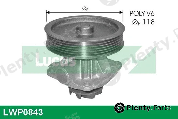 Lucas LWP0843 — Water Pump, engine cooling