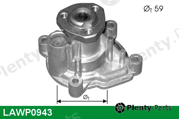 Lucas LAWP0943 — Water Pump, engine cooling