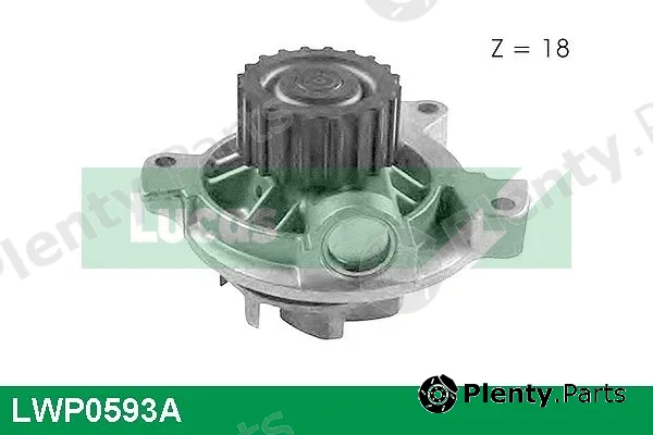 Lucas LWP0593A — Water Pump, engine cooling