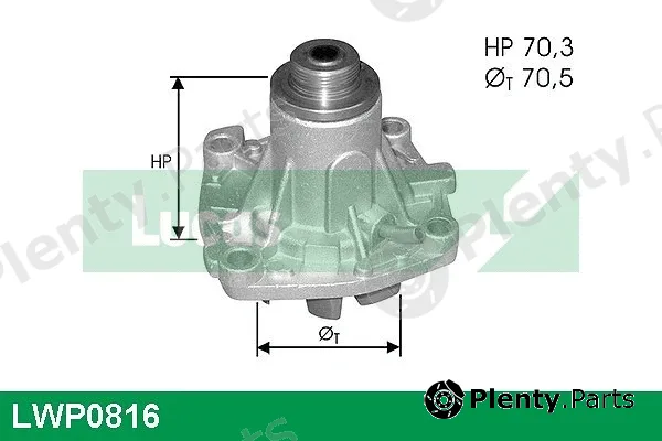 Lucas LWP0816 — Water Pump, engine cooling