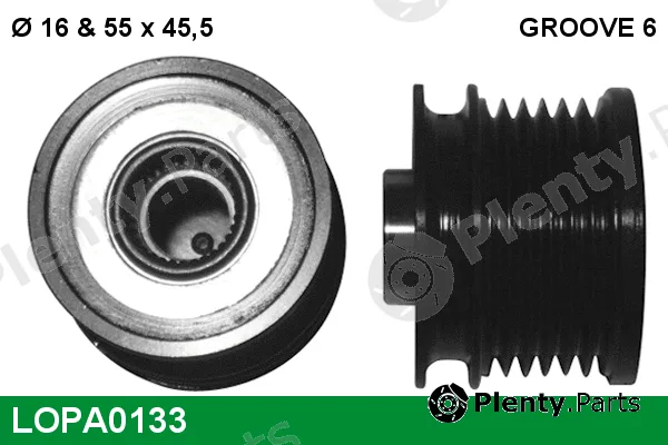 Lucas LOPA0133 — Alternator Freewheel Clutch