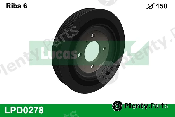 Lucas LPD0278 — Belt Pulley, crankshaft