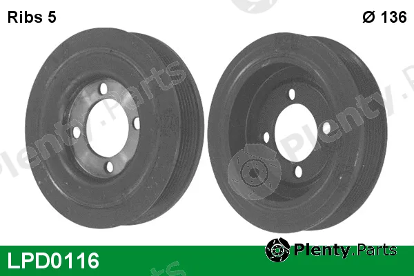 Lucas LPD0116 — Belt Pulley, crankshaft