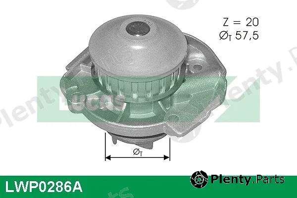 Lucas LWP0286A — Water Pump, engine cooling