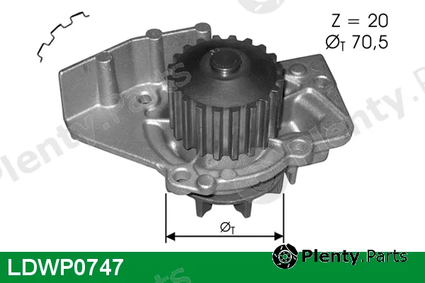 Lucas LDWP0747 — Water Pump, engine cooling