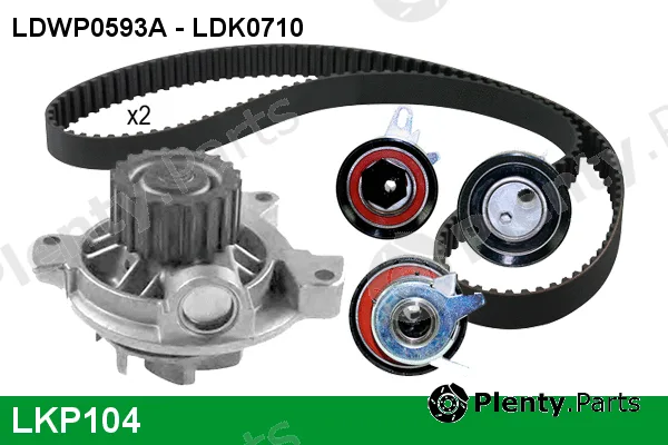 Lucas LKP104 — Water Pump & Timing Belt Kit