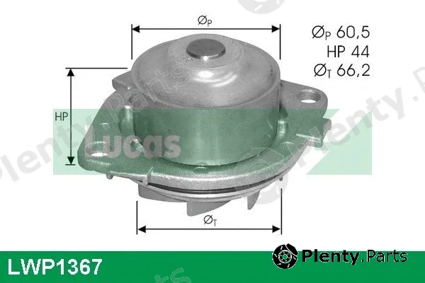 Lucas LWP1367 — Water Pump, engine cooling