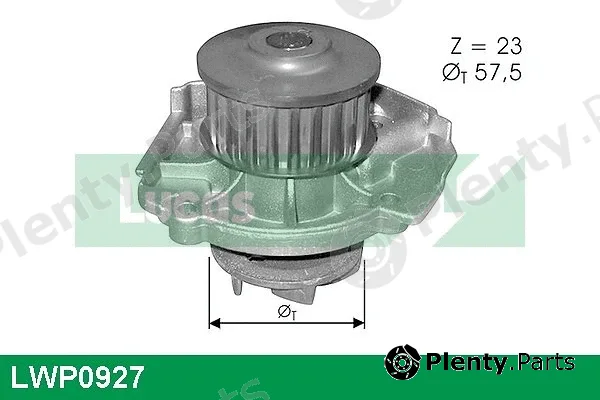 Lucas LWP0927 — Water Pump, engine cooling