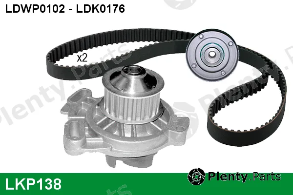 Lucas LKP138 — Water Pump & Timing Belt Kit
