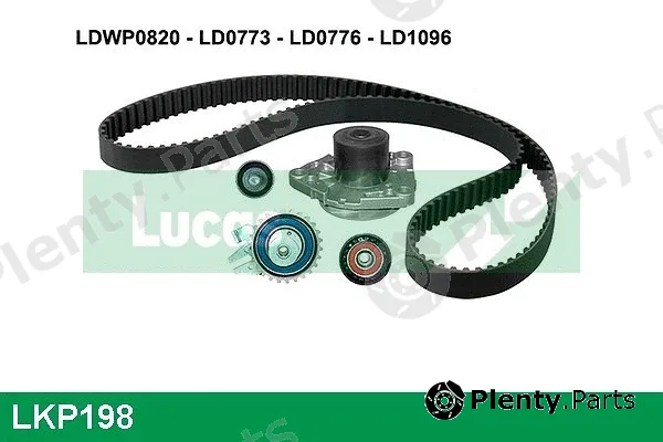 Lucas LKP198 — Water Pump & Timing Belt Kit