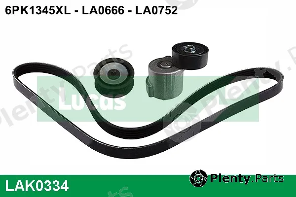 Lucas LAK0334 — V-Ribbed Belt Set