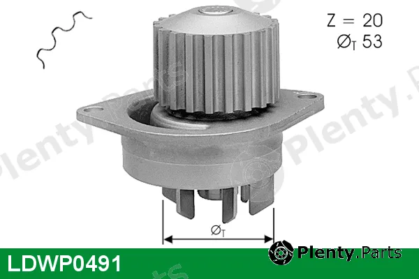 Lucas LDWP0491 — Water Pump, engine cooling