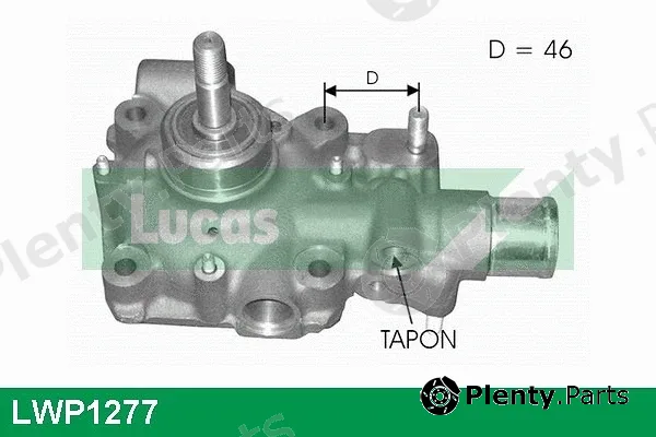 Lucas LWP1277 — Water Pump, engine cooling