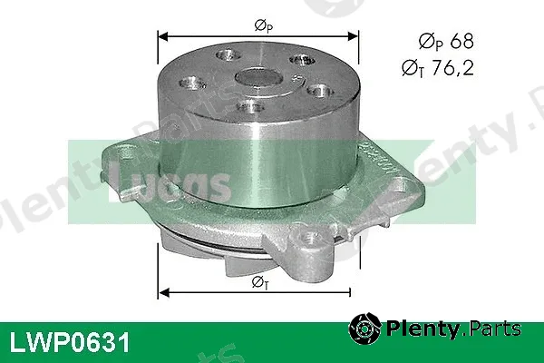 Lucas LWP0631 — Water Pump, engine cooling