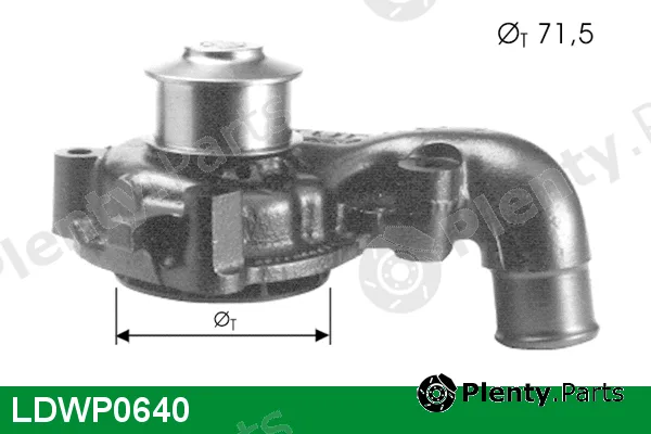 Lucas LDWP0640 — Water Pump, engine cooling