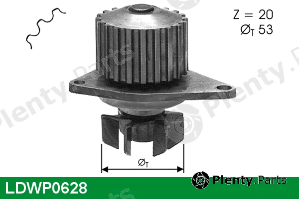 Lucas LDWP0628 — Water Pump, engine cooling