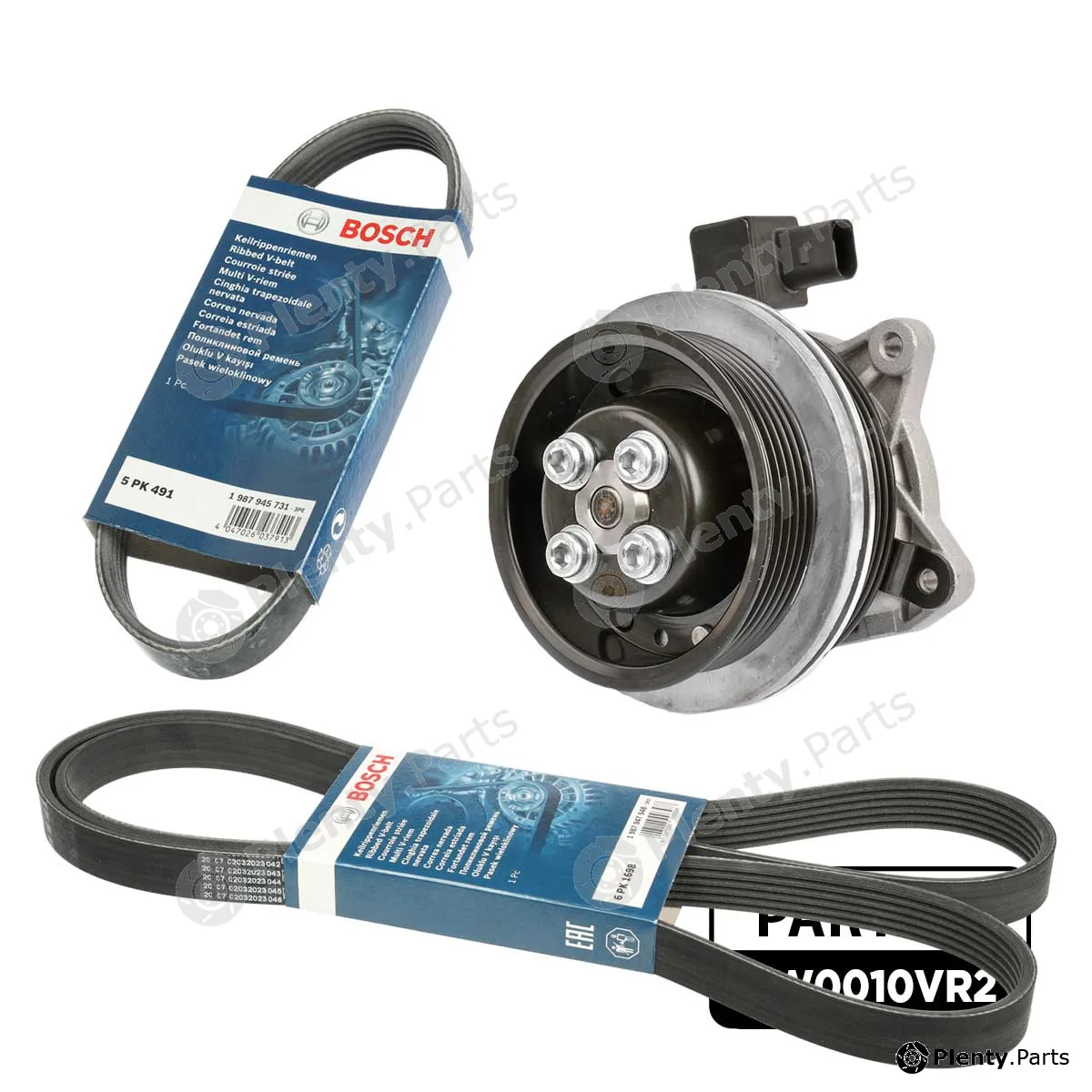 Et Engineteam PW0010VR2 — Water Pump + V-Ribbed Belt Kit