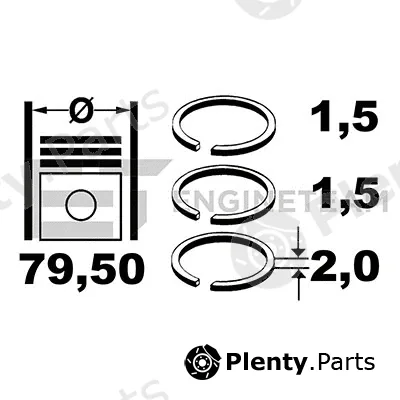Et Engineteam R1012300 — Piston Ring Kit