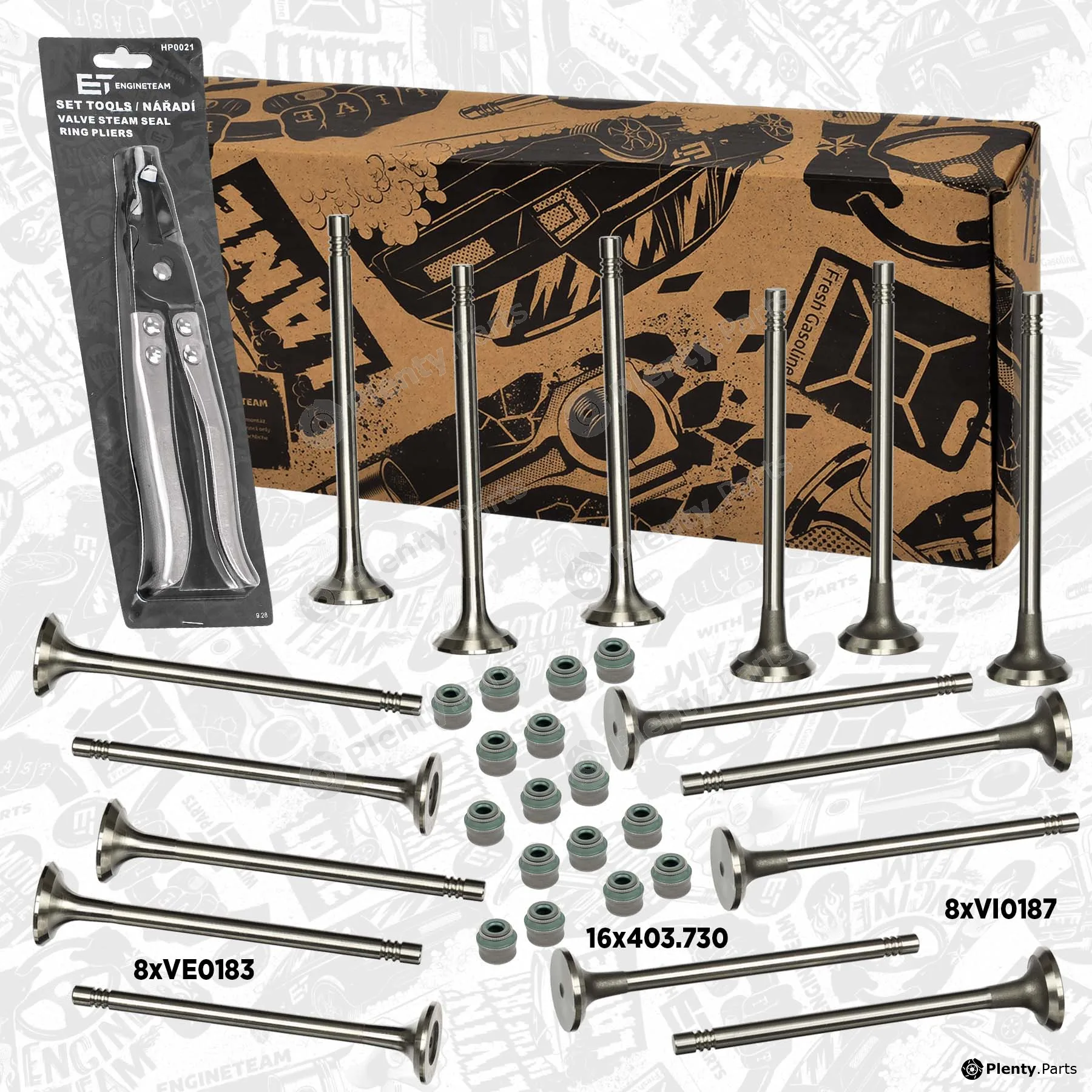 Et Engineteam VS0026 — Valve Kit, intake/exhaust valve