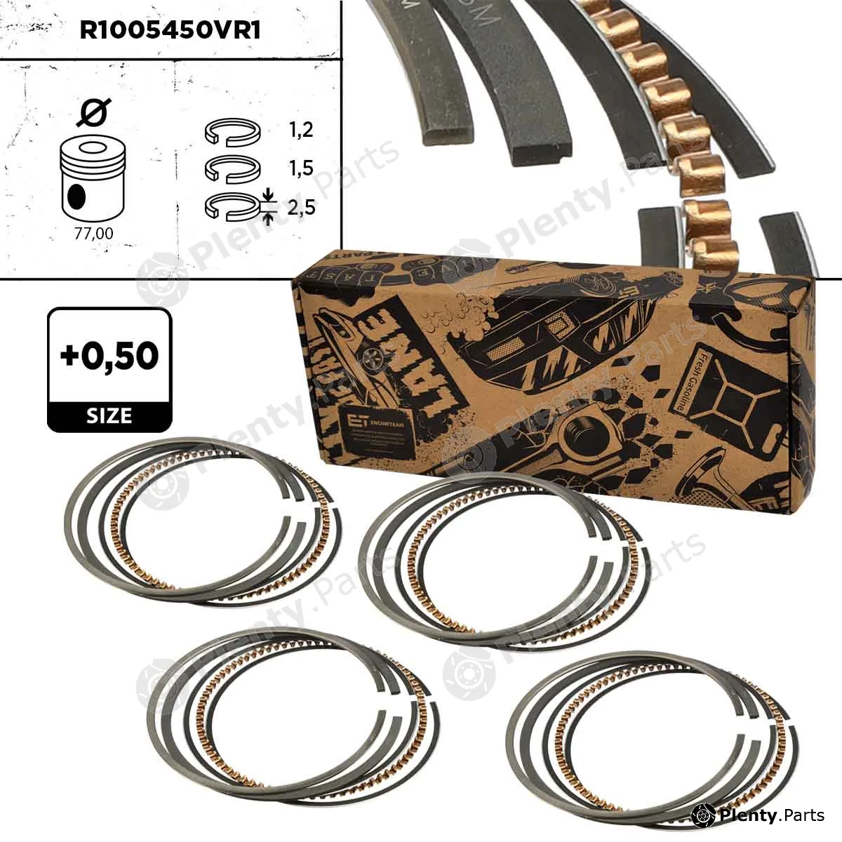 Et Engineteam R1005450VR1 — Piston Ring Kit