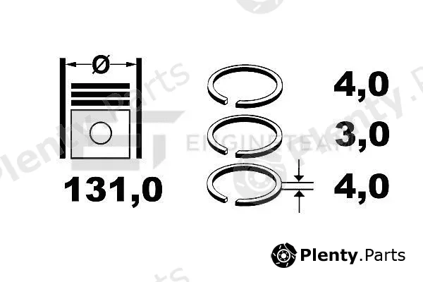 Et Engineteam R1006400 — Piston Ring Kit