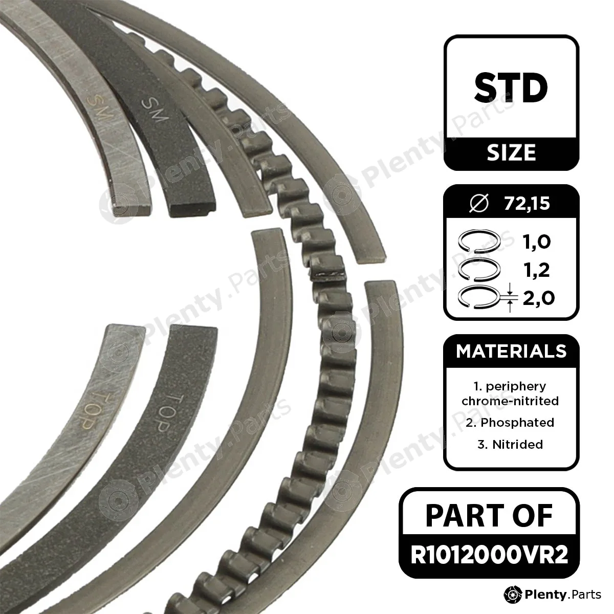 Et Engineteam R1012000VR2 — Piston Ring Kit