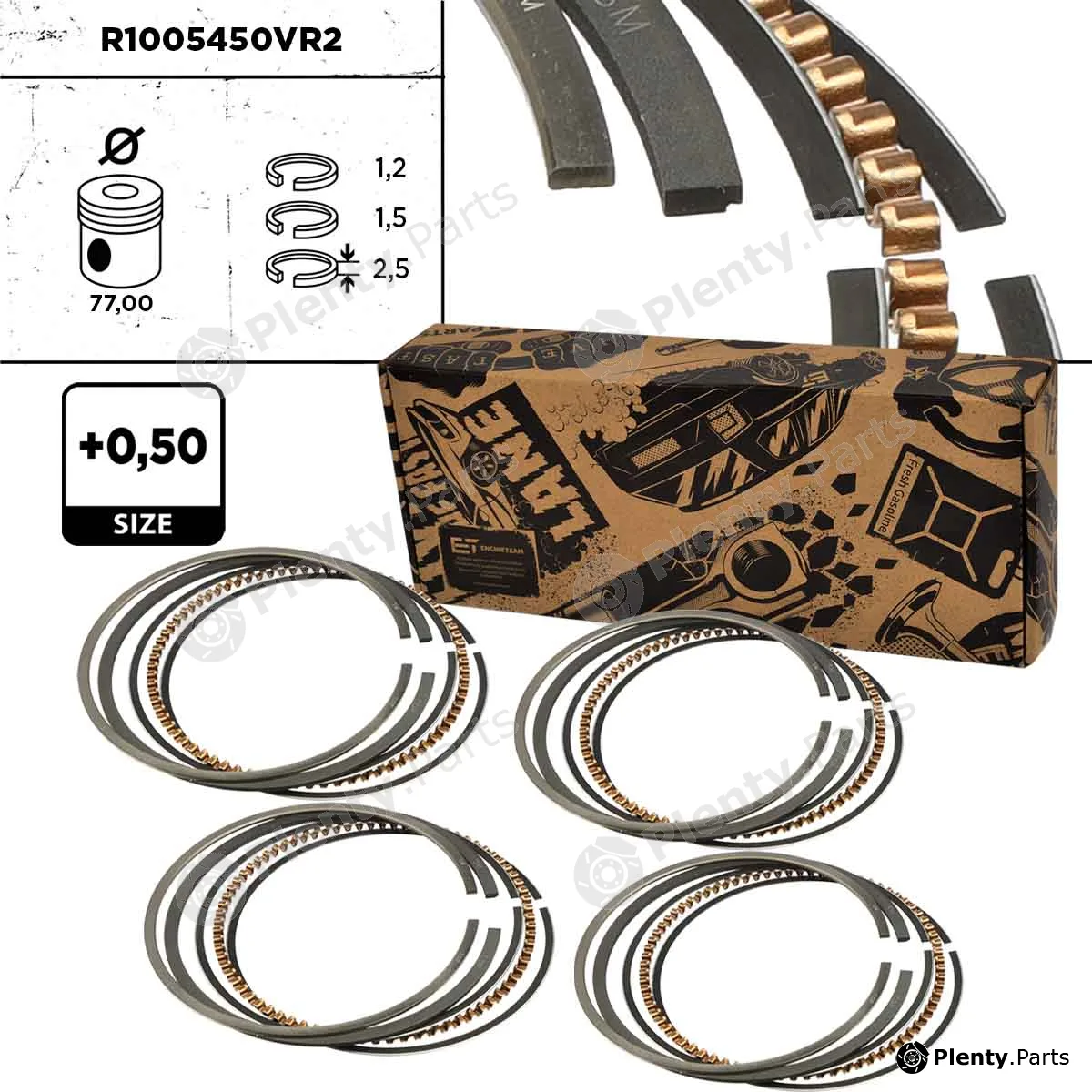 Et Engineteam R1005450VR2 — Piston Ring Kit